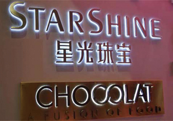 背光字