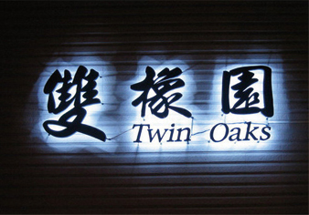 背光字
